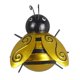 thumbnail image 1 of Escultura de abeja para pared, insectos, bichos, adornos colgantes para interiores y exteriores. Grande, 1 of 9