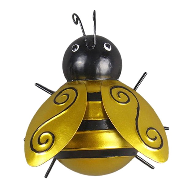 Adorno colgante para jardín Baoblaze Escultura de abeja de arte de pared Grande