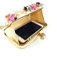 thumbnail image 7 of LZCKDPX Womens Evening Clutch Bag Designer Evening Handbag Hand Bag,Lady Party Wedding Clutch Purse,Flower Beaded-gold, 7 of 7