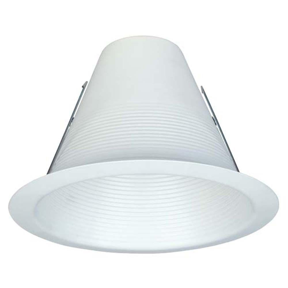 Commercial Electric 6 In White Recessed Airtight Baffle Trim Com Recessed Airtight Baffle Trim, What Is Airtight Recessed Lighting