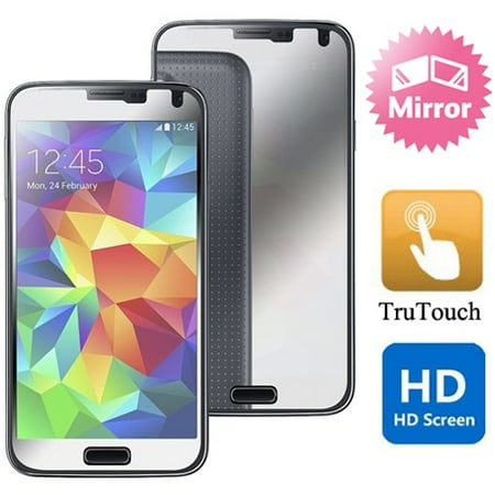 Mirror Screen Cover - Mirror Screen Protector HD Clear LCD Cover Film Display Touch Screen Guard 42 for Samsung Galaxy S5