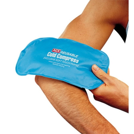 ACE Reusable Cold Compress, Small, Helps Relieve Pain Caused by sprains and muscle aches, Blue 1/Pack