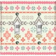 thumbnail image 1 of Metal Light Switch Plate Outlet Cover Pink Ethnic Aztec Tribal Pattern Beige SFR053, 1 of 13