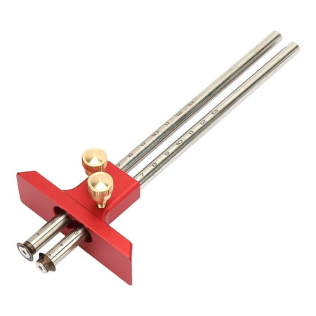 

Durable Red Wood Marking Gauge Woodworking Scriber For Carpenter Wood Marking Woodworking