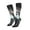 3 Black, variant on Women Crew Soft Moisture-wicking Socks Flower Crown White Horse Pattern Design Cotton Socks, One Size fit All
