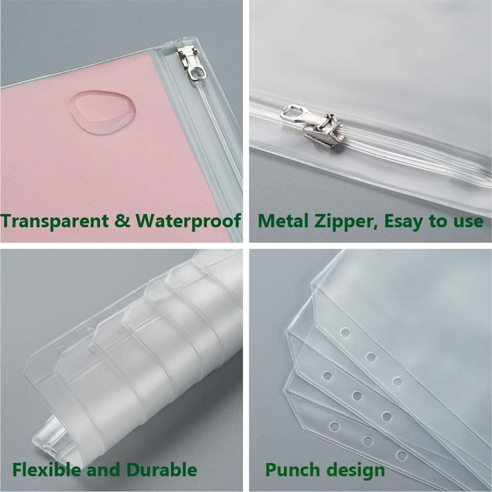 ZIPPER POUCH Discbound  B6 Size, 7 Hole Punch, HP Mini, Plastic, Stic –  Bolderbon