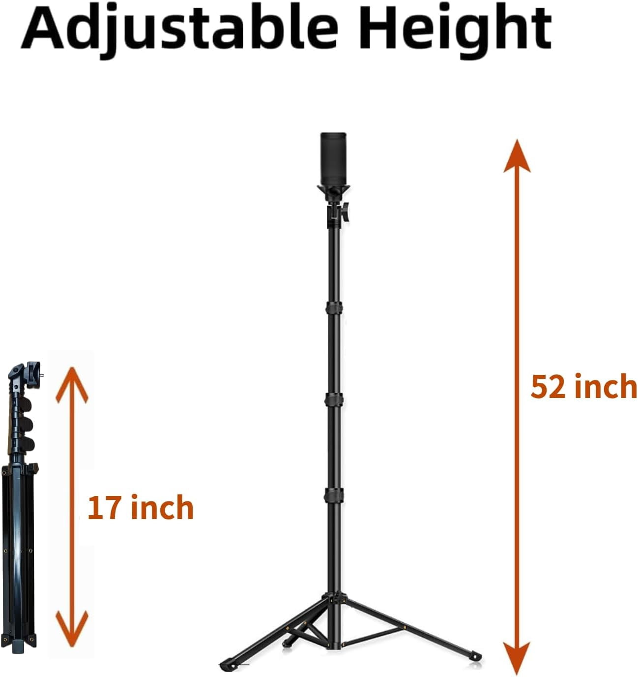 Golf Tripod Stand for Recording Swing, Golf Phone Holder for Swing Training Aid, Golf Selfie Stick Tripod for Phones and Action Cameras