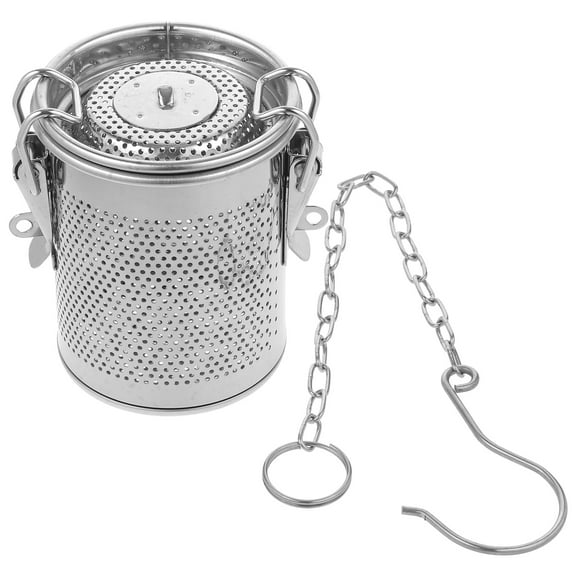SEWCHICS Stainless Steel Tea Infuser Hook Chain Design Cooking Gadgets Filtering Soup 1Pcs