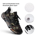 thumbnail image 4 of Ugly Sweater Style Snowmobile Walking Shoes for Men Woman Lightweight Tennis Fashion Elastic Sports Shoes Cushion Basketball Shoes, 4 of 7