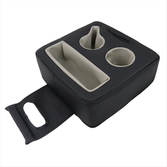 WQNZMADO Backseat Cup Holder for Car, PU Cup Holder for Couch Sofa Bed, Car Cup Holder for Back Seat Tray Organizer