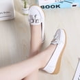 thumbnail image 4 of BONIXOOM White Sneakers for Women Shoes for Women Slip-Ons Running Slip-On Casual Shoes White 2024 Summer Clearance Size 6.5, 4 of 8