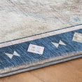 thumbnail image 5 of Addison Rugs Dream Shag Premium Machine Washable Transitional Aztec Blue Rectangle Rug, 5' x 7'6", 5 of 8