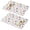 Pioneer Flower Floral, variant on Placemat, Pioneer Flower Floral Print Pattern Place Mats Table Mat Set Of 2, PVC Washable Placemats for Party Kitchen Dining Decoration, 18x12 Inch, Fade Resistant