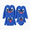 Blue, variant on Disney Disney Mickey and Friends Family Matching Christmas Character Print Sweatshirt
