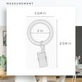 thumbnail image 5 of Clip Rings, Fits Rods 3/4-in. Diameter, Curtain & Drapery Hardware, Essential Black - Pack of 12, 5 of 5