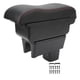 thumbnail image 2 of Organizador de Almacenamiento de Consola de Automóviles, Abs Duradera ABS de Gran Capacidad Consola Caja de Reposabrazos Línea Roja de Superficie Negra Con Cojín de Goma Para, 2 of 7