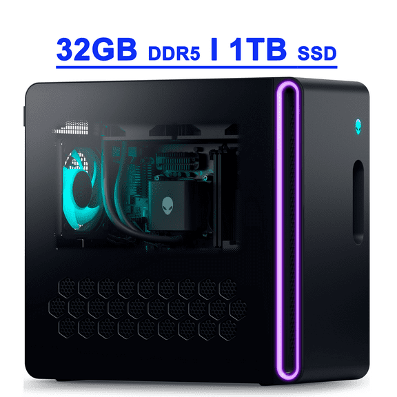 Dell Alienware Aurora ACT1250 Premium Gaming AI Desktop Intel 20-core Ultra 7 265F (>i7-14700) 32GB DDR5 1TB SSD GeForce RTX 5070 Ti 16GB GDDR7 DLSS4 Wi-Fi7 1000W PSU Liquid Cooler Win11