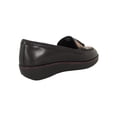 thumbnail image 3 of Fitflop Womens Paige Dark Floral Leather Moccasin Loafers, Black, US 5, 3 of 3