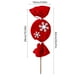 thumbnail image 3 of Recortes de Caramelos Navideños de Terciopelo a Rayas Rojas y Blancas, Piruletas de Lana Navideñas, Adornos para Árbol de Navidad, 3 of 6