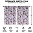 thumbnail image 2 of Blackout Kids Curtains,Beige Butterfly Flower Pattern Childrens Insulated Curtains Set Of 2,Bedroom Essentials,Toddler Room Decor 42"x63", 2 of 5