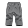 thumbnail image 5 of Yaoyar Cargo Shorts for Men Summer Work Hiking Pants Elastic Waist Knee Length Big and Tall Bermuda Shorts with Pockets, 5 of 7