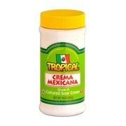 Tropical Mexican Cream, Grade A Cultured Sour Cream, 14oz, Resealable Plastic Jar, rBST Free