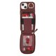 thumbnail image 5 of For iPhone 14 13 Case with Zipper Pouch Ring Kickstand Strap Litchi Texture PU + TPU Phone Cover - R, 5 of 5