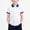White, variant on Boys & Girls Color Block Polo Shirt, Kids Short Sleeve Cotton Blend School Uniform Tee, Summer Casual Collared Top White