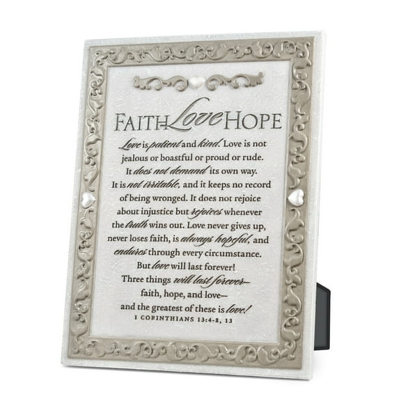 Desktop Plaque-Faith Hope Love (#40880)