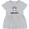thumbnail image 3 of Inktastic Cowboy Cat Meowdy Girls Baby Dress, 3 of 5
