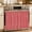 Coral Red, variant on Grey Beige Geometric Oven Curtain with Tie Top, Oven Skirt Curtain for Kitchen, Modern Abstract Art Striped Under OvenCover Panel for Dust & Grease Protection, Apartment RV Cabinet Curtains 27''x20''
