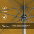 thumbnail image 3 of California Umbrella  7.5' Rd. Aluminum Frame, Fiberglass Rib Market Umbrella, Push Open,Anodized Silver Finish, Pacifica Fabric Yellow, 3 of 5