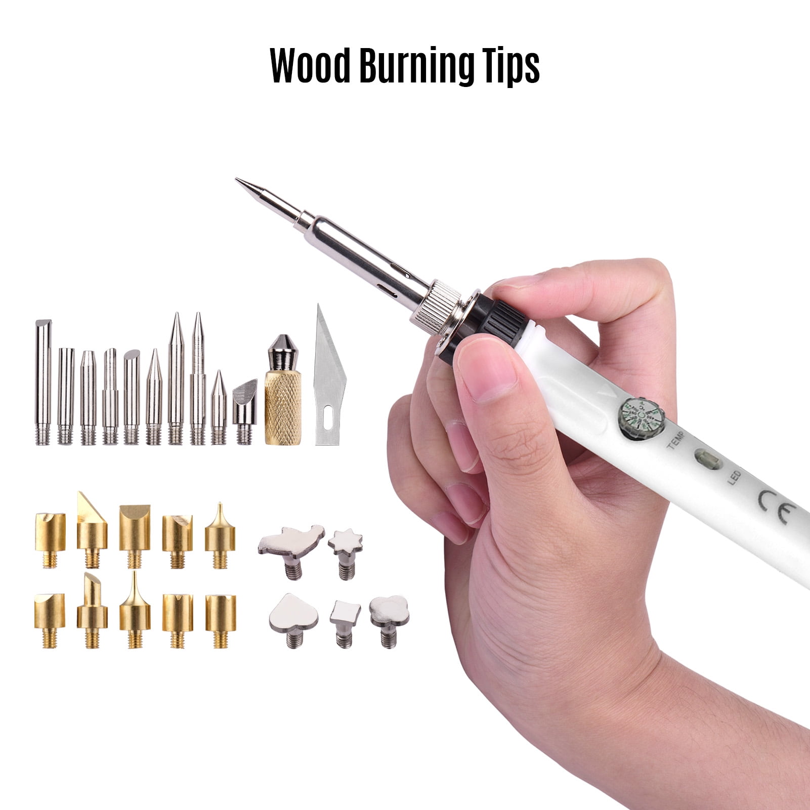 Buy MABOTO 45 Pieces Wood Burning Tool Kit Pyrography Pen Adjustable