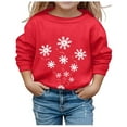 thumbnail image 1 of MIASHUI Chandail à Capuchon et Chandails en Molleton pour Filles - Automne Hiver Imprimé de Noël Col Rond Manches Longues Chandail en Molleton Décontracté pour Filles, 1 of 4