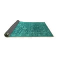 thumbnail image 2 of Ahgly Company Indoor Round Oriental Turquoise Blue Industrial Area Rugs, 8' Round, 2 of 4