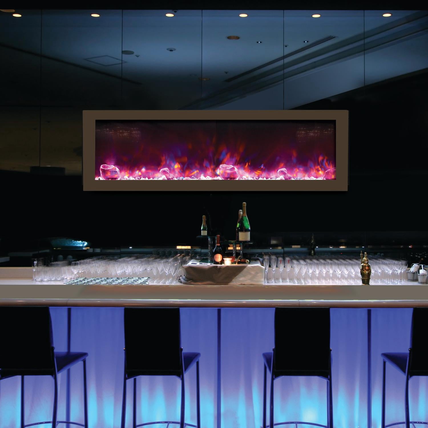 Smart 50" Electric Deep Built-in only comes with optional black steel surround