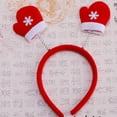 thumbnail image 2 of Toystoory Guante de astas de Navidad banda para el cabello Universal rojo de dibujos animados primavera diadema disfraz sombreros aro fiesta Kits de decoración para fiestas Guante, 2 of 6