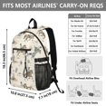 thumbnail image 3 of JIALIOU 14" Laptop Backpack Waterproof Airline Approved Stylish Casual Daypack for Travel Business College Work, Cactus Cowboy Horse, 3 of 8