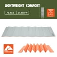 thumbnail image 3 of Ozark Trail Foam Lightweight Sleeping Pad 72.8"L X 21.65"W, Silver Gray, 3 of 8
