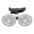 thumbnail image 3 of jifeng Car Backseat Double Head Fan Portable Versatile Angle Adjustable USB Car Fan White, 3 of 9