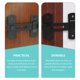 thumbnail image 5 of 2 piezas de cerradura de seguridad para puerta con hebilla antirrobo para protección de niños y mascotas, 5 of 6