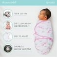thumbnail image 5 of The Peanutshell Newborn Swaddles for Baby Girls, 3 Pack Set, Rainbow Unicorn, 5 of 5