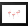 thumbnail image 2 of Straatsma, Leah 18x15 Black Modern Framed Museum Art Print Titled - Flamingo Friends, 2 of 5