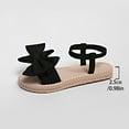 thumbnail image 4 of HVOBTTY Women's Summer Fashion Casual Beach Rhinestone Decor Flat Heel Sandals Comfortable Lightweight Shoes Black, 43, 4 of 4