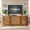 Natural, variant on TV Stand for TVs up to 70", Fluted Tambour-Style Door Media Console, Adjustable Shelves, Cable Management, Mid Century Farmhouse, Walnut