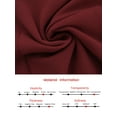 thumbnail image 7 of DARING DIVA 3/4 Sleeve Twist Mock Neck Office Work Knee Length Dress S Dark Red, 7 of 7