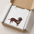 thumbnail image 2 of Dachshund Graphic T-Shirt, Retro Dog Lover Unisex Cotton Blend Tee, 2 of 9