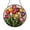 Acrylic 3.5 Inch, variant on Tulip Flowers with Bee Stained Glass Round Suncatcher Window Decor Featuring Blooming Tulips and Flying Bee Decorative Glass Art for Home Interior Window Display