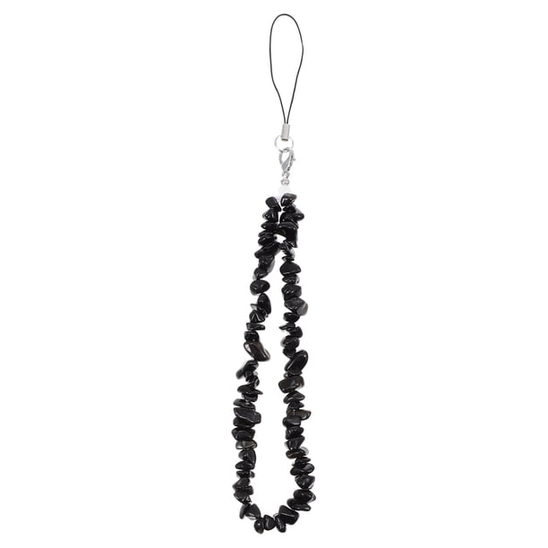 GOOHOCHY Crystal Stones Teléfono Lanyard Creativo Teléfono natural Cuerda Decoración del teléfono fresco