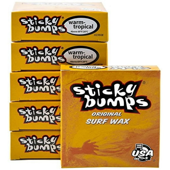 Sticky Bumps Warm/Tropical Water Surfboard Wax 6 Pack